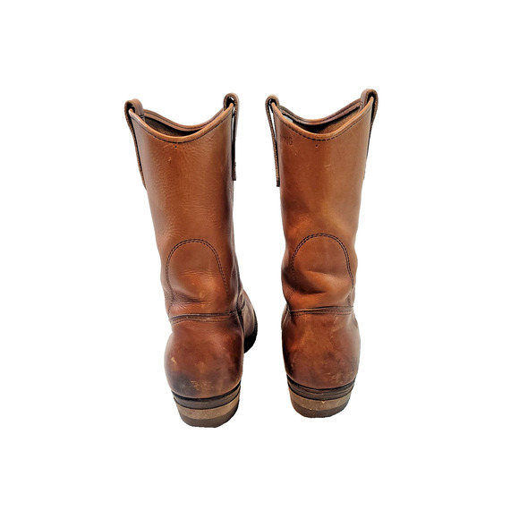 Vintage Red Wing PECOS Leather Pull-on Cowboy Style Work Boots Men's Size 8.5 D - Picture 5 of 9